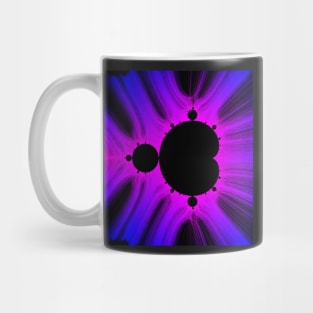 Blue Magenta Kirlian Mandelbrot Mug